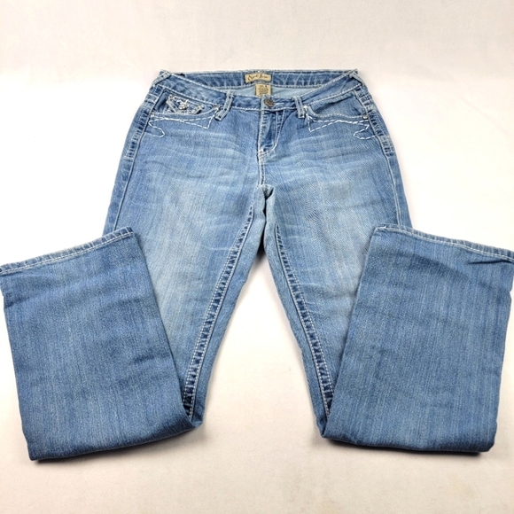 Earl Jeans Denim - Earl Jean heavy stitched bootcut denim jeans